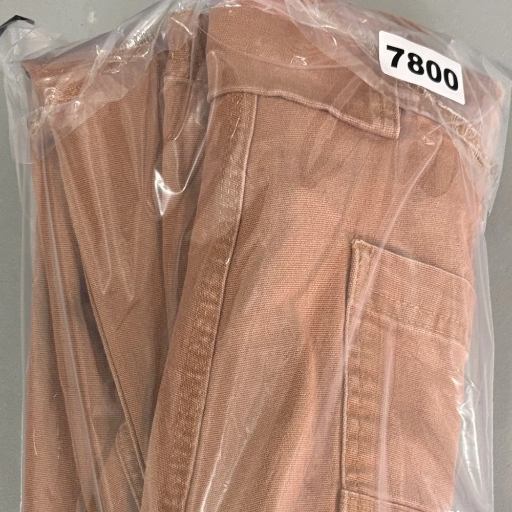 Duluth Trading Co Flex Fire Hose Pants Men 35x32 (Tag 38x34) Tan Workwear Rugged